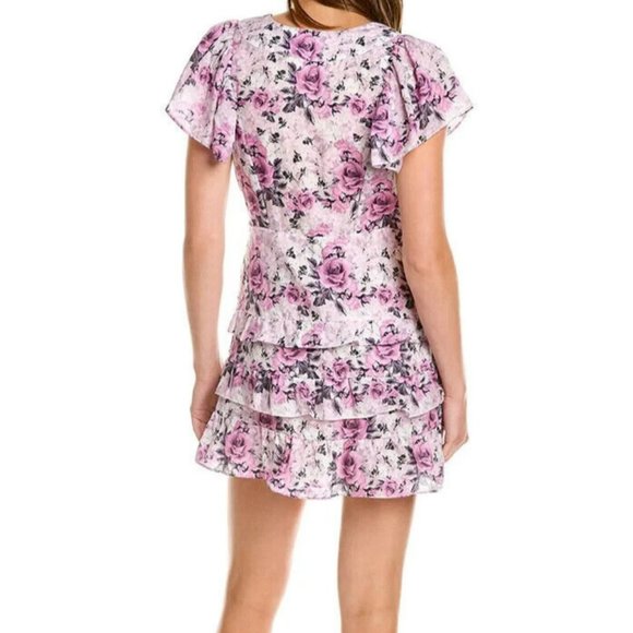 LOVESHACKFANCY Silk Blend Higgins Dress Sandy Pink Shores - Picture 2 of 14